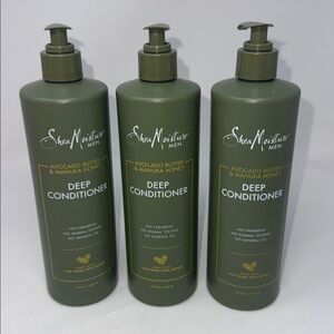 3 New Shea Moisture Men Avocado Butter & Manuka Honey Deep Conditioner 15 fl oz